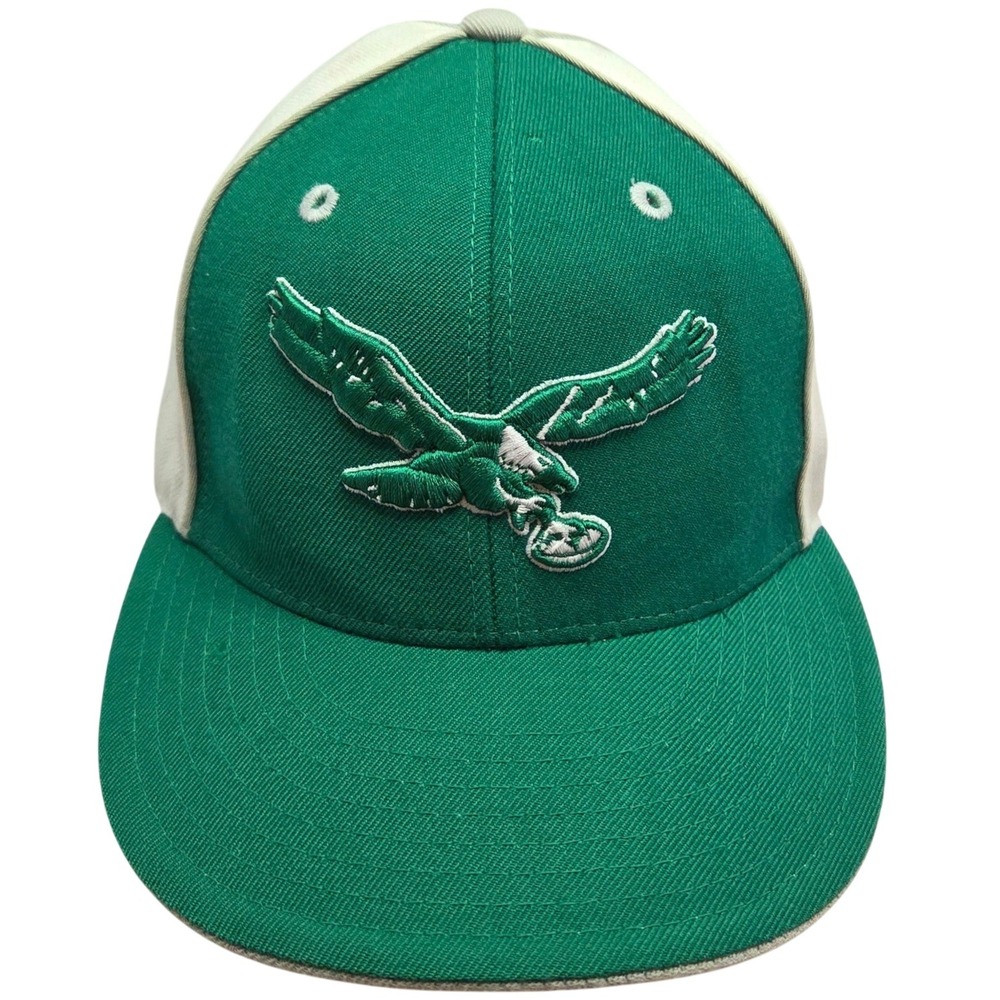 VTG Reebok NFL‎ Philadelphia Eagles Jaworski Throwback Wool Hat Cap Size 7 1/2